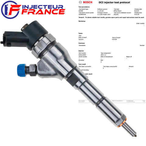 0445110044 BOSCH DIESEL INJECTEUR DE CARBURANT CITROEN BERLINGO 2.0 HDI 0445110008